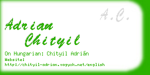 adrian chityil business card