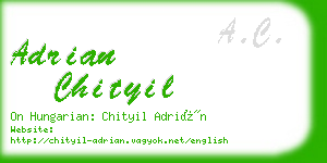 adrian chityil business card